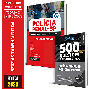 Kit Apostilas Polícia Penal SP 2025 - Policial Penal + Testes
