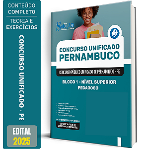 Apostila Concurso Unificado Pernambuco 2025 - Bloco 1 - Nível Superior - Pedagogo
