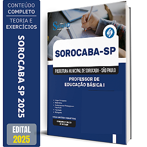 Apostila Prefeitura de Sorocaba SP 2025 - Professor de Educação Básica 1