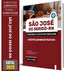 Apostila Prefeitura de São José do Seridó RN 2025 - Agente Administrativo