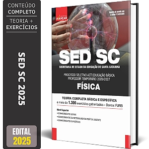 Apostila Sed Sc 2025 - Professor Temporário - Física