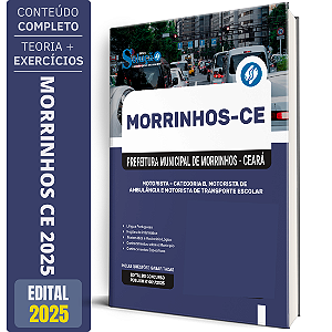 Apostila Morrinhos Ce 2025 - Motorista Categoria B