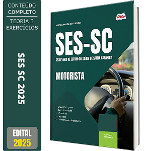 Apostila Concurso SES SC 2025 - Motorista