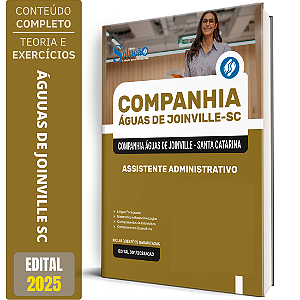 Apostila Companhia Águas de Joinville SC 2025 - Assistente Administrativo(a)