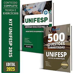 Kit UNIFESP 2025 - Assistente em Administração + Testes