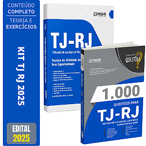 Kit Apostila Tj Rj 2025 - Técnico Atividade Judiciária + Testes