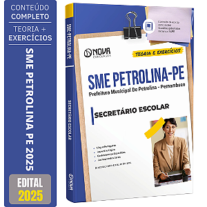Apostila Prefeitura de Petrolina PE 2025 - Secretário Escolar