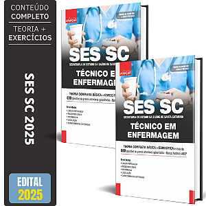 Apostila Completa SES SC 2025 - Técnico Em Enfermagem
