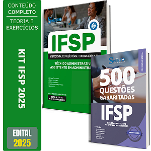 Kit Apostila IFSP 2025 - Assistente Em Administração + Questões