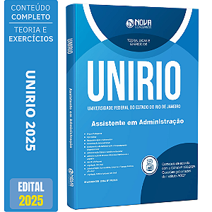Apostila UNIRIO 2025 - Assistente em Administração