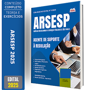Apostila ARSESP 2025 - Agente de Suporte à Regulação