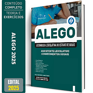 Apostila ALEGO 2025 - Assistente Legislativo - Conhecimentos Gerais