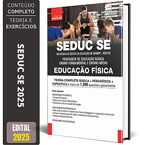 Apostila SEDUC SE 2025 - Professor Educação Física Seed Se