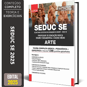 Apostila SEDUC SE 2025 - Professor Arte Seed Se