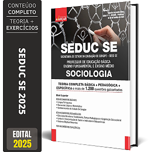 Apostila SEDUC SE 2025 - Professor Sociologia