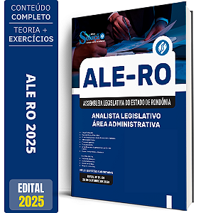 Apostila ALE RO 2025 - Analista Legislativo - Área Administrativa