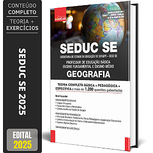 Apostila SEDUC SE 2025 - Professor Geografia