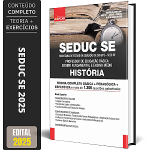 Apostila SEDUC SE 2025 - Professor História