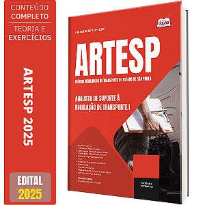 Apostila ARTESP 2025 - Analista de Suporte à Regulação de Transporte I