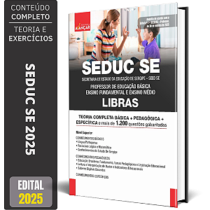 Apostila SEDUC SE 2025 - Professor Libras