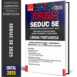 Apostila SEDUC SE 2025 - Professor Língua Portuguesa