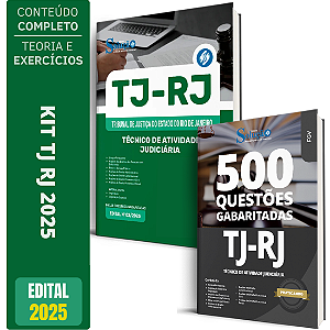 Kit Apostila + Questões Tj Rj 2025 - Técnico Atividade Judiciária