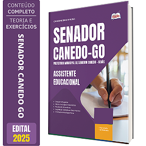 Apostila Prefeitura de Senador Canedo GO 2025 - Assistente Educacional