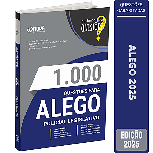Livro de Questões Gabaritadas para ALEGO 2025 - Policial Legislativo