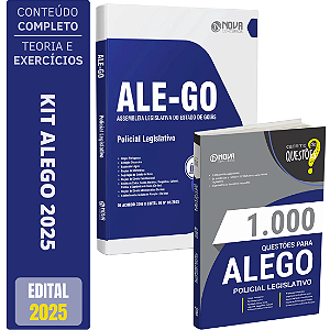 Kit Apostila ALEGO 2025 - Policial Legislativo + Testes