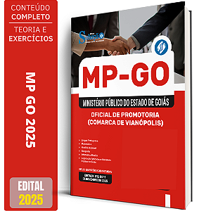 Apostila Concurso MP GO 2025 - Oficial de Promotoria