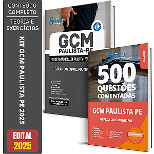 Kit Apostila Gcm Paulista Pe 2025 - Guarda Civil Municipal