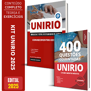 Kit Apostila Unirio 2025 - Conhecimentos Gerais + Testes
