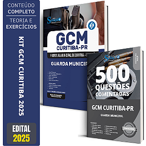 Kit Apostila Guarda Civil Municipal Gcm Curitiba Pr 2025 + Testes