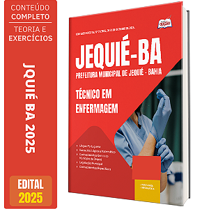 Apostila Concurso Jequié BA 2025 - Técnico de Enfermagem