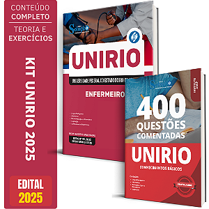Kit Apostila Concurso Unirio 2025 - Enfermeiro + Testes
