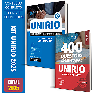 Kit Apostila Unirio 2025 - Assistente Em Administração + Questões