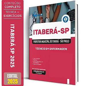 Apostila Prefeitura Itaberá SP 2025 - Técnico em Enfermagem
