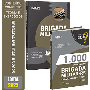 Kit Apostila Brigada Militar RS 2025 - Soldado + Questões