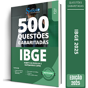 Caderno De Questões Agente Pesquisas E Mapeamento Ibge 2025