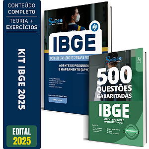 Kit Apostila Ibge 2025 - Agente De Pesquisas E Mapeamento + Testes