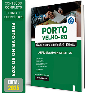 Apostila Câmara de Porto Velho RO 2025 - Analista Administrativo