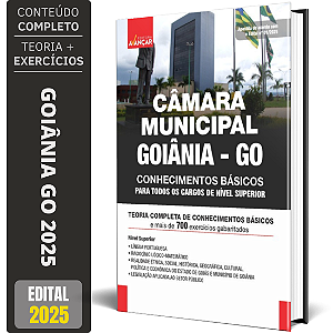 Apostila Goiânia Go 2025 - Básicos Cargos De Nível Superior