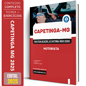 Apostila Prefeitura de Capetinga MG 2025 - Motorista