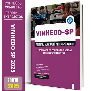 Apostila Prefeitura de Vinhedo SP 2025 - Professor de Educação Básica I - Ensino Fundamental