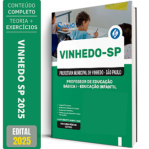 Apostila Prefeitura Vinhedo SP 2025 - Professor de Educação Básica I - Educação Infantil