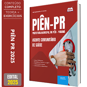 Apostila Prefeitura de Piên PR 2025 - Agente Comunitário de Saúde
