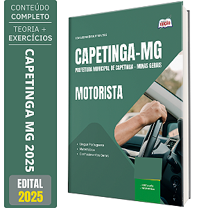 Apostila Prefeitura de Capetinga MG 2025 - Motorista