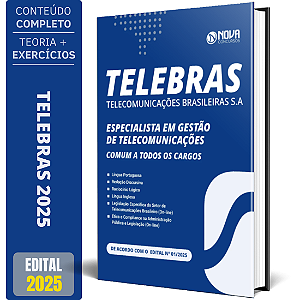 Apostila Telebrás 2025 - Especialista em Gestão em Telecomunicações - Comum aos Cargos
