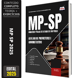 Apostila MP SP 2026 - Auxiliar de Promotoria I - Administração