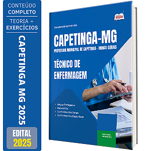 Apostila Prefeitura de Capetinga MG 2025 - Técnico de Enfermagem